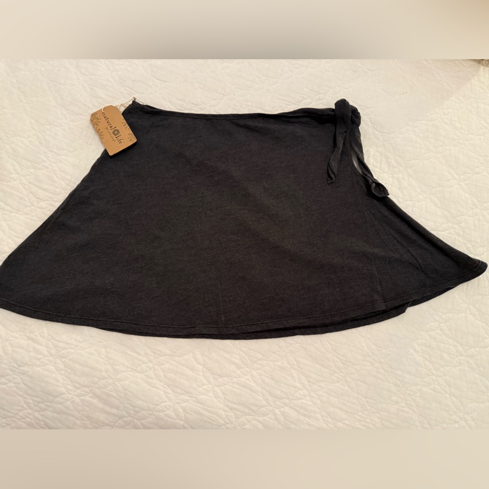 grey natural life coverup tie skirt in size xs/s, new with tags